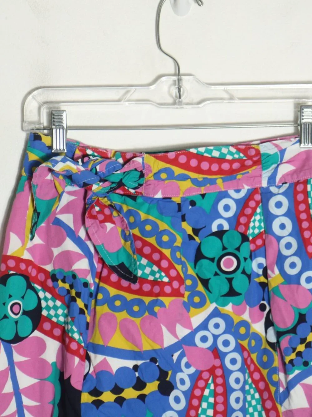 J Crew Tie Back Tulip Pencil Skirt Ratti Kaleidoscope Floral 4 Colorful Preppy